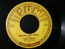 ELVIS PRESLEY MILKCOW BLUES BOOGIE 45 RECORD ORIGINAL SUN 215 PUSH MARKS