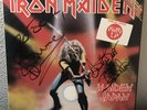 Autographed / Signed Iron Maiden - Maiden Japan - Gold Stamp PROMO 1982 METAL...