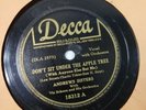 ANDREWS SISTERS: 78 rpm Don't Sit Under The Apple Tree/Sonya's Cafe V/V C3