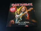 iron maiden - legacy of beast in france   -2 x  lp'- blue vinyl