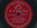 78tk-classical cello-RCA VICTOR 1143-Pablo Casals-(The Swan/Moment Musical)