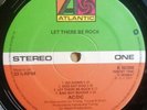 AC/DC LP Let There Be Rock UK Atlantic 1st Press LOVELY VINYL ++