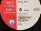 RARE ARMED FORCES RADIO SERVICE AFRTS LP CHEAP TRICK HEART DJ PROMO VERY NICE