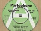 THE ORANGE BICYCLE*TONIGHT I 'LL BE STAYING HERE WITH YOU*DEMO*PARLOPHONE*HEAR