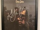 Elton John signed record album cover 12” framed