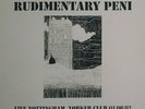 Rudimentary Peni ?– Live Nottingham, Yorker Club, 01/08/1982  clear vinyl lp