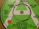 Tamla Motown DEMO Stevie Wonder SIGNED SEALED DELIVERED I'M YOURS Northern SOUL