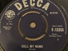 THEM Call my name DECCA 45, R&B, SOUL MOD ORIG RARE VINYL