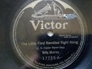 Billy Murray 78rpm Single 10-inch Victor Records #17755 The Little Ford Rambled
