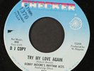 BOBBY MOORE & RHYTHM ACES: try my love again / blank CHECKER 7