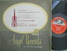 RARE JOHANNA MARTZY J.S.BACH UNACCOMPANIED SONATAS 1 & 2 ANGEL ACA 53 UK