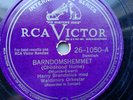 Harry Brandelius 78rpm Single 10-inch RCA Victor Records #26-1050 Barndomshemmet