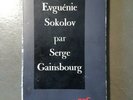 SERGE GAINSBOURG EVGUENIE SOKOLOV Rarissime DEDICACE Originale LIVRE NRF 1980