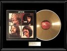 THE BEATLES LET IT BE RARE FRAMED LP GOLD METALIZED RECORD NON RIAA AWARD ALBUM