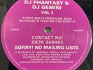 DJ Phantasy And DJ Gemini Vol 3 - Ruff Beats Producing Bass - HAN007 - 1992