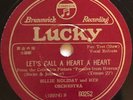 78rpm / Billie Holiday / Let's Call A Heart A Heart / Japanese Lucky 60252