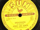 78 RPM Jerry Lee Lewis SUN 288 Breathless & Down the Line