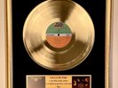 Yes Close To The Edge Vinyl Gold Record Framed On Velvet Background Display