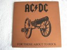 AC/DC - FOR THOSE ABOUT TO ROCK WE SALUTE YOU - 1st PRESS VINYL LP 1981 EX+/EX+