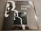STING: Duets Vinyl 2 LP & SIGNED ARTCARD The Police Eric Clapton Annie Lennox
