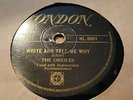 THE ORIOLES WRIT AND TELL ME WHY & IN THE MISSION OF ST AUGUSTINE LONDON HL.8001