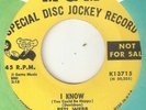 BETI WEBB I Know ( You Could Be Happy) MGM PROMO  NORTHERN SOUL USA 45