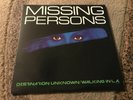 MISSING PERSONS - DESTINATION UNKNOWN/WALKING IN L.A. Vinyl LP Album SPRO-9837