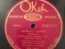 78 Okeh 8318 Louis Armstrong and His Hot Five - Georgia Grind / Come Back Sweet