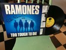 RAMONES TOO TOUGH TO DIE LP 1ST PRS. VINTAGE 1984 SIGNED BY RICHIE PUNK ROCK