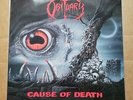 Obituary ?– Cause Of Death LP First pressing Roadracer Records 1990