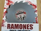 The Ramones Shock Treatment Live NY Rare Grey Circular Saw Shape 10