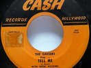 the GASSERS 45 Tell Me / Hum De Hum CASH VG+ doowop Original press Cg 248