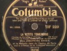 78 RPM JOSEPHINE BAKER LA PETITE TONKINOISE J'AI DEUX AMOURS COLUMBIA DF 229 UK