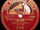 COMEDIAN HARMONISTS Du passt so gut zu mir wie Zucker zum Kaffee (1936) 78rpm