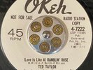 NORTHERN SOUL 45 - Ted Taylor - Like A Ramblin' Rose - Okeh Promo - LISTEN