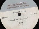 JOURNEY Wheel In the Sky 7 INCH VINYL USA Sterling Sound 1980 7" Single