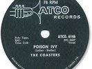 1959 The COASTERS Rock’n Roll 78 RPM Record. Poison Ivy