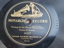 Harlan & Stanley RARE Monarch Record 78 rpm
