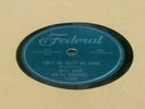 'BILLY WARD AND HIS DOMINOES' 'CAN'T DO SIXTY ANY MORE' (78) RPM 'FEDERAL' 1955