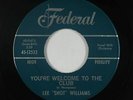 R&B Popcorn 45 - Lee Shot Williams - You're Welcome To The Club - Federal - mp3