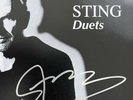 STING DUETS DOUBLE BLACK VINYL ALBUM LP SEALED + HAND SIGNED ART CARD THE POLICE