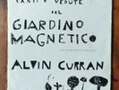 ALVIN CURRAN canti e vedute del giardino magnetico - original 1st press LP NM