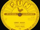 TOMMY BLAKE   LORDY HOODY b/w FLAT FOOT SAM   USA SUN 78 RPM E+ EX PLUS