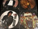 Michael Jackson Off The Wall Thriller Bad Dangerous Picture Disc Vinyl Record LP
