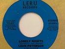 Modern Soul 45 LEON PETERSON Lonely Nights/When You Fall In Love Again Leru HEAR