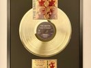 THE SMITHS - MEAT IS MURDER 1985 VINYL GOLD METALLIZED RECORD IN BLACK FRAME