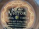 Victor 38074 Bennie Moten KC Orch LET'S GET IT ' 78 rpm hot JAZZ 1929 VV+