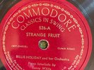 Commodore 526 Billie Holiday STRANGE FRUIT1939  78 rpm  JAZZ E  classic original