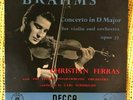 VERY RARE SAMPLE COPY DECCA LXT 2949- CHRISTIAN FERRAS- Violin Concerto- BRAHMS