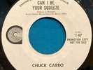 CHUCK CARBO CAN I BE YOUR SQUEEZE 1970 WHITE LABEL PROMO 45  CANYON FUNK/ SOUL